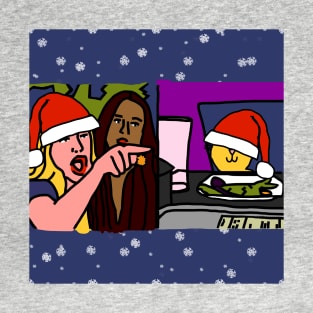 Merry Christmas from Woman Yelling at Cat Meme T-Shirt